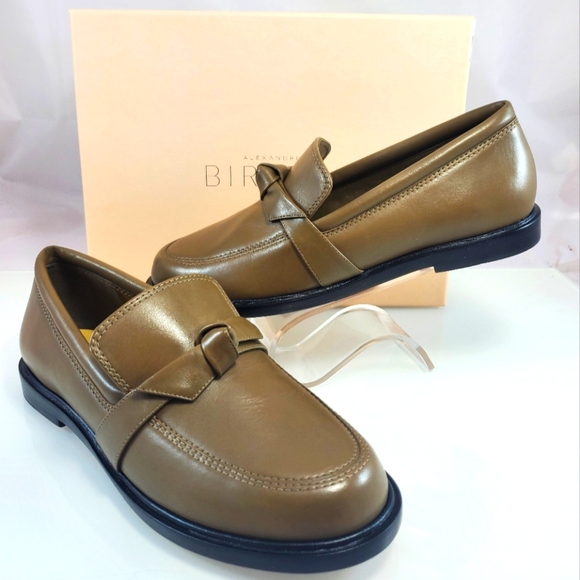 NWT$450 ALEXANDRE BIRMAN Clarita Chunky Leather Loafers In Trout color Sz 39 (9) - Picture 6 of 16